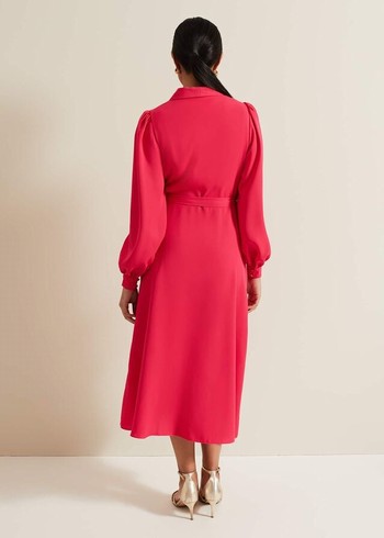 Phase Eight Petite Philippa Wrap Dress Pink Australia | AE0251396